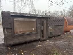 Баня Квадро-бочка 6,0м на 2 помещ.
