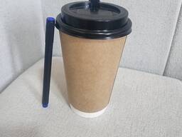 Бумажный стакан двухслойный «Крафт» 450 мл