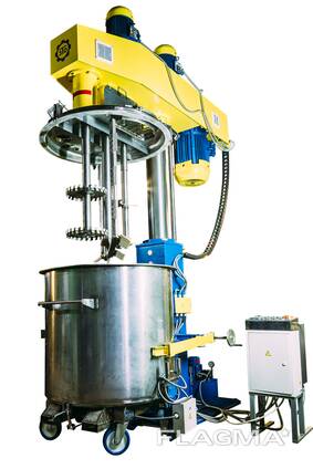 Диссольвер трёхвальный с гидроподъёмником