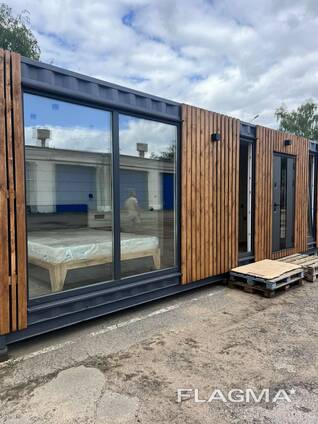 Дом из морского контейнера под ключ модульный с мебелью и техникой