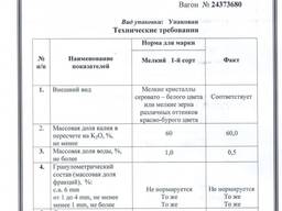 Калия хлорид 60% Узбекистан