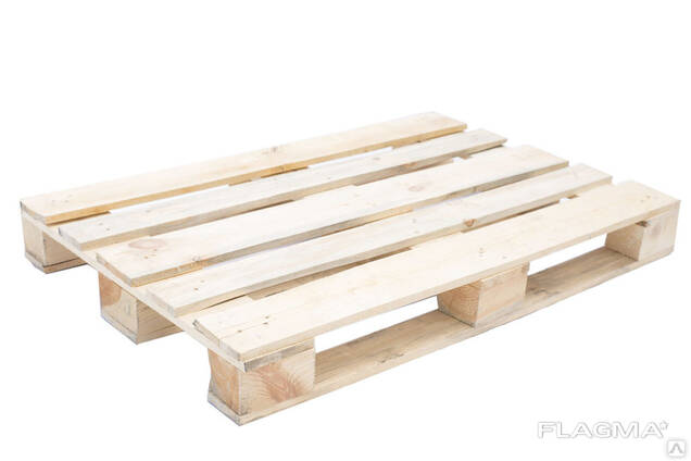 Поддон 1200*800 настил 5, 6 досок доска 100*22, углы обрезаны